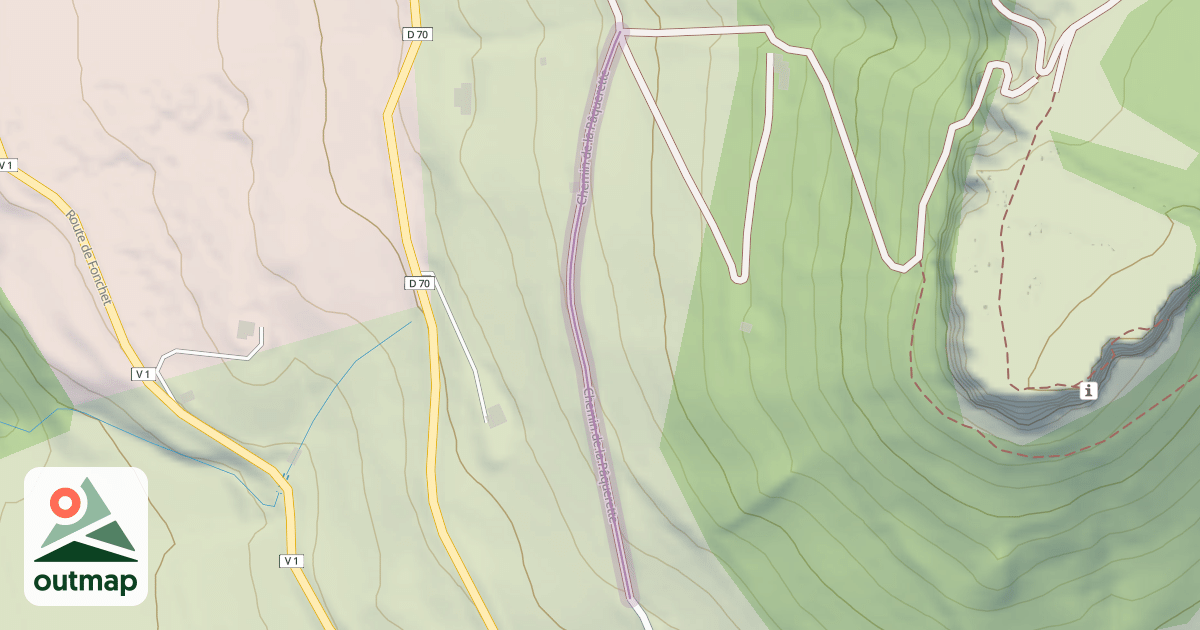 Map of Chemin de la Pâquerette
