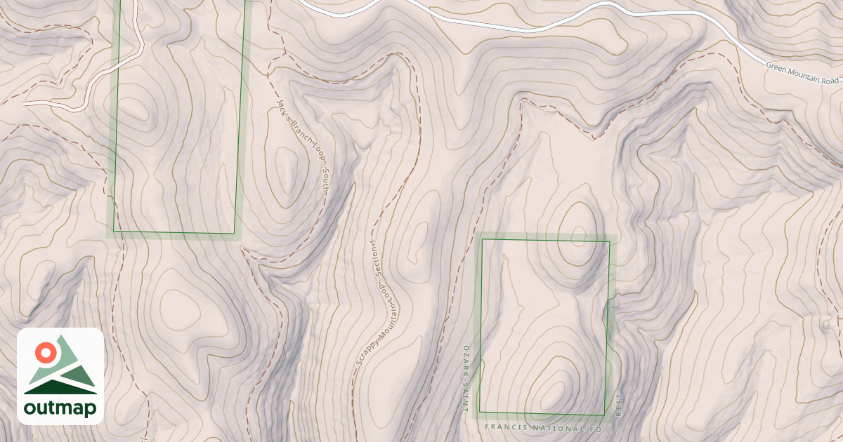 Map of WOLF PEN RIDGE
