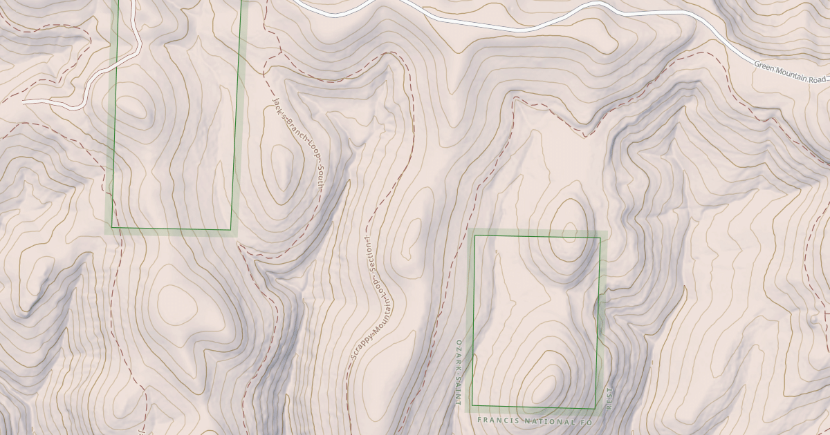 Map preview of WOLF PEN RIDGE