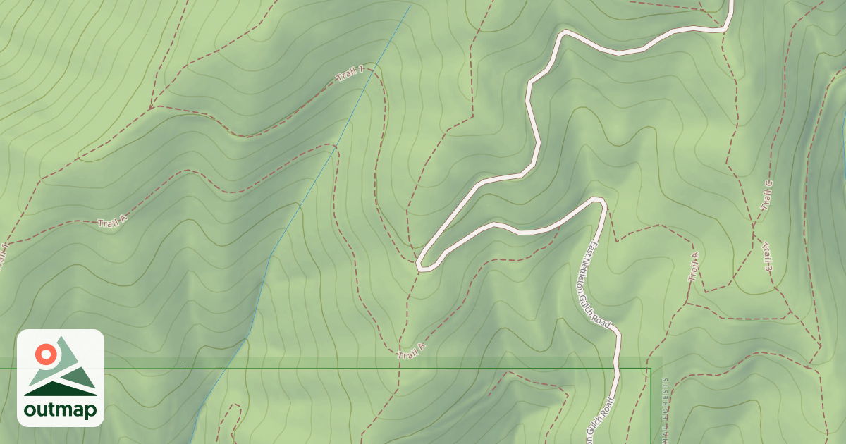 Map of Canfield Mtn Tr Cmplex Trail-A