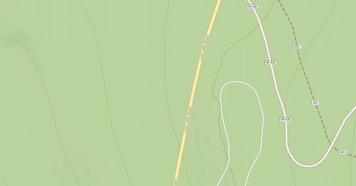 Map preview of LOST LAKE RV DUMP RD.
