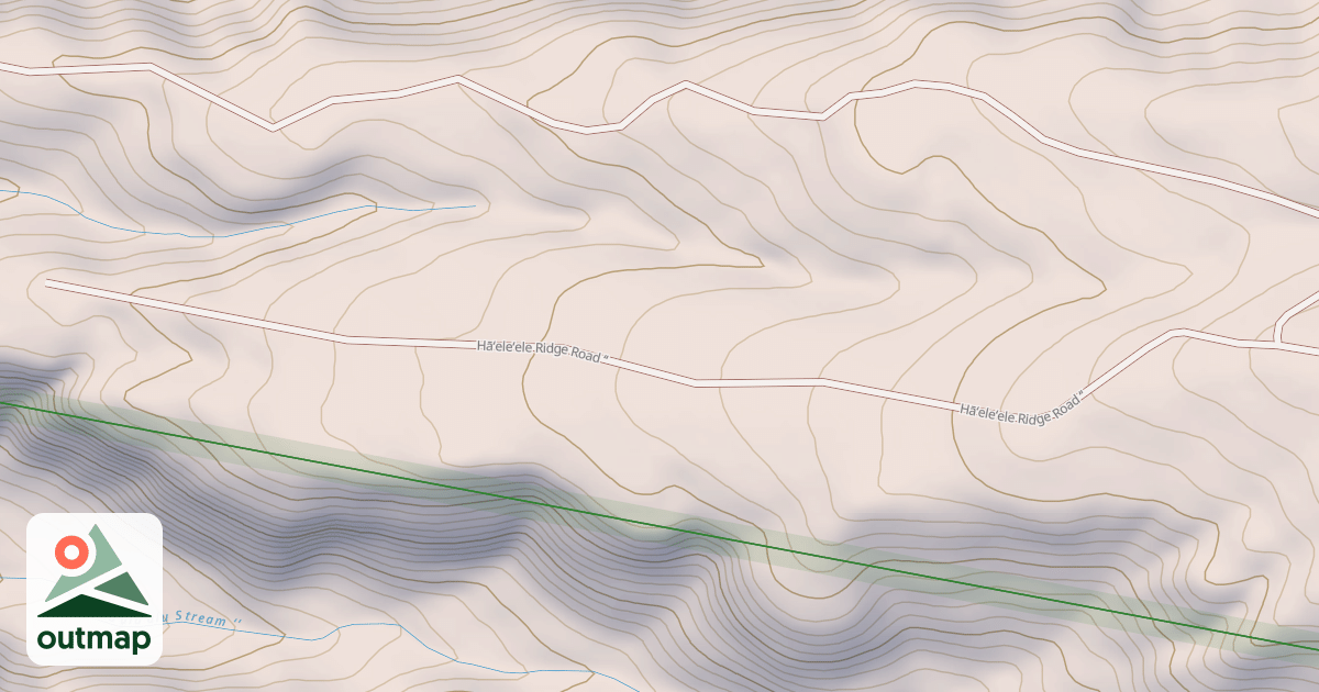Map of Haeleele Ridge Road