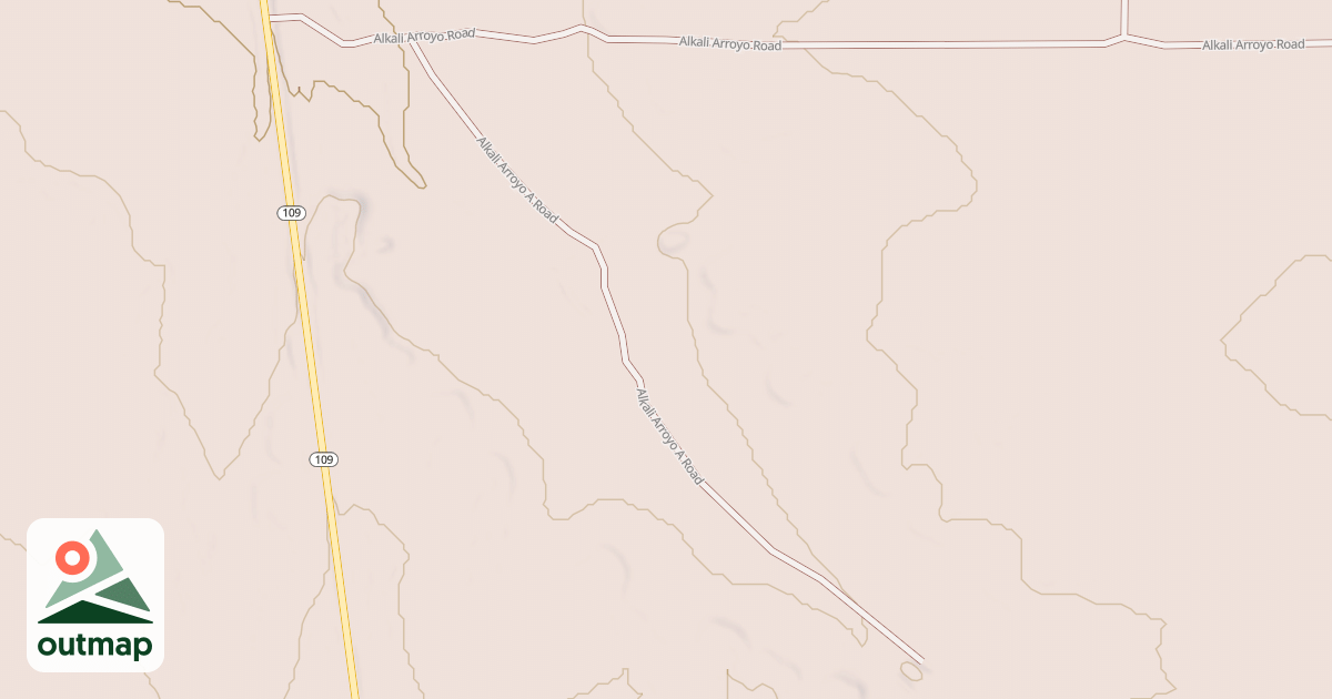Map of ALKALI ARROYO A