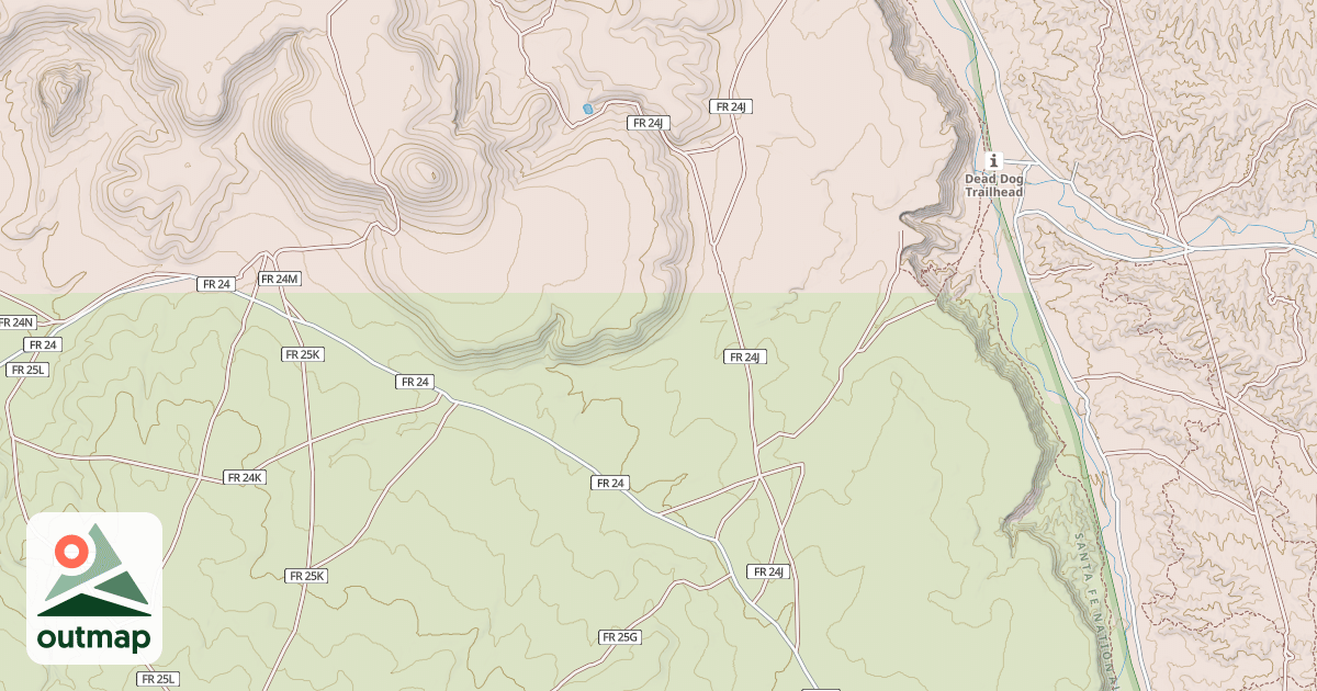 Map of USFS National Forest System Roads {A1DD2EB2-0A6F-48A8-88E0-707C79AD4BCF}