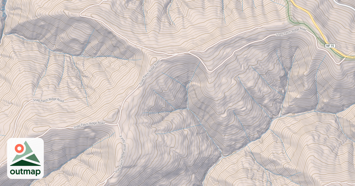 Map of SNAG PATCH RIDGE