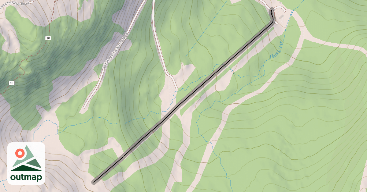 Map of Symphony Express Chairlift Line