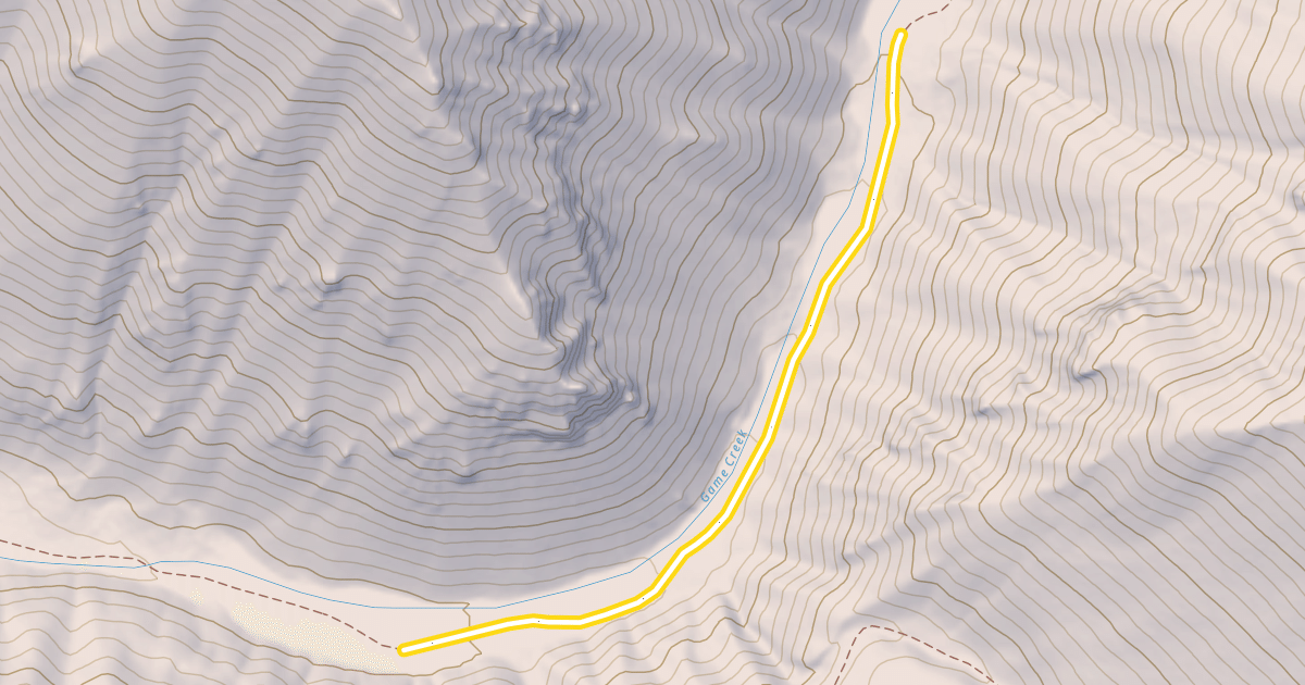 Map preview of Game Creek Trail