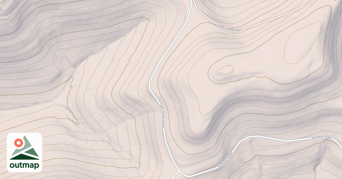 Map of Susquehannock State Forest Snowmobile Trails