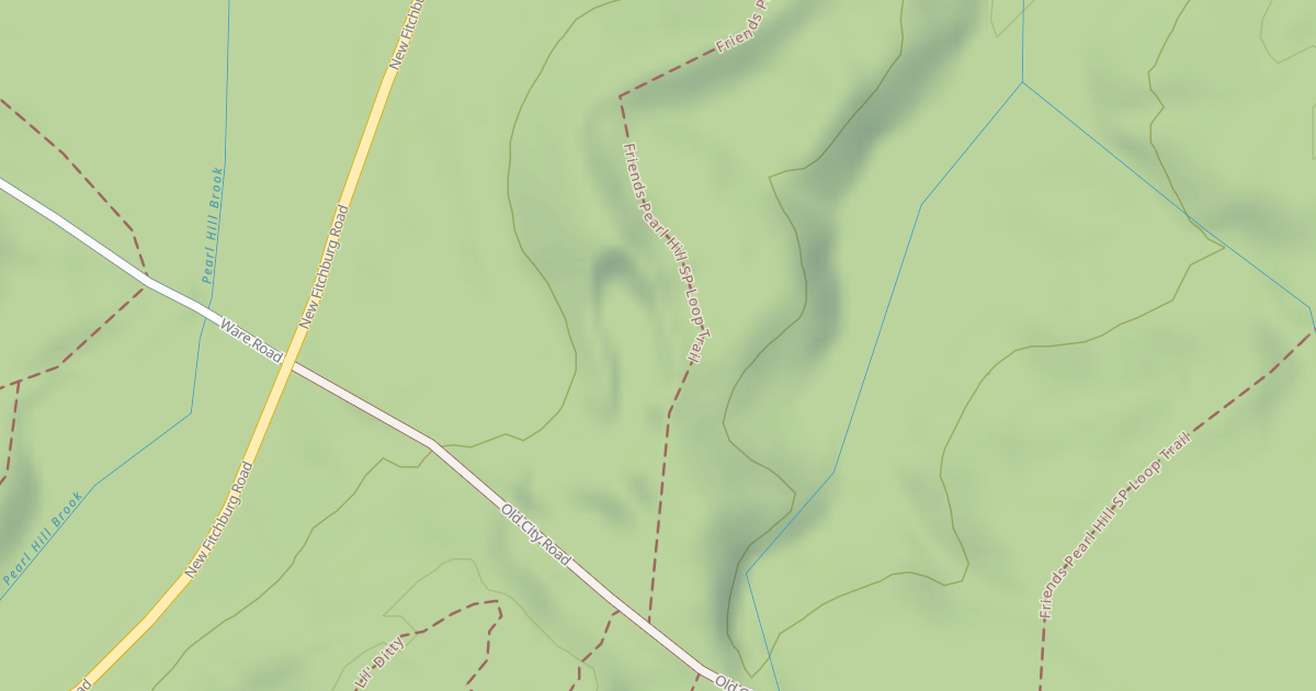 Map preview of Friends Pearl Hill SP Loop Trail