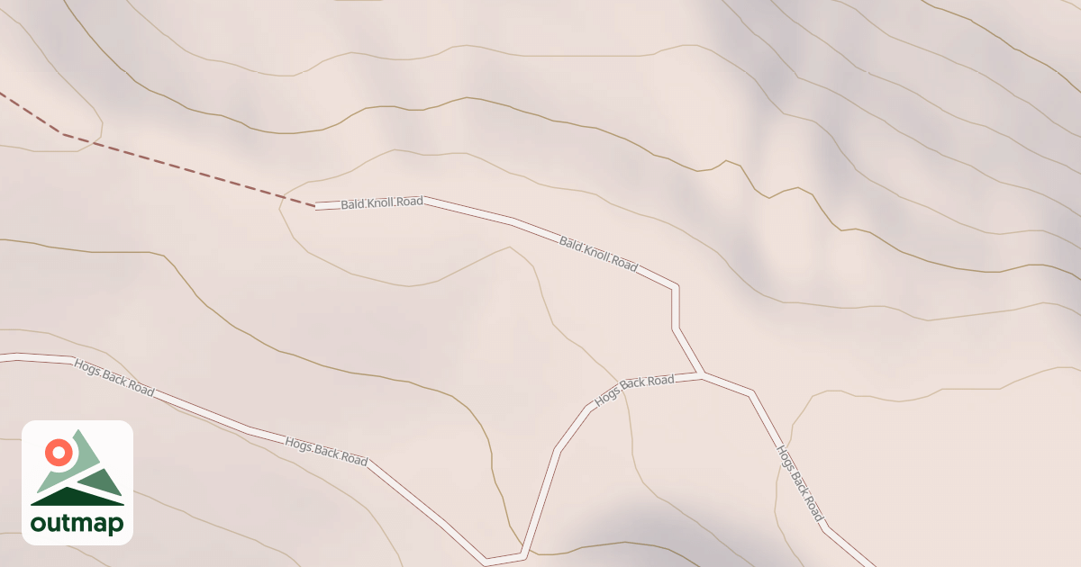 Map of BALD KNOLL