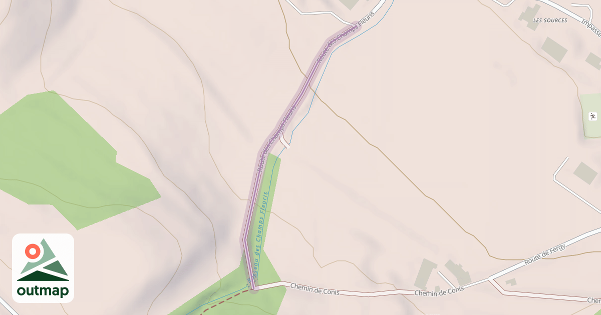 Map of Route des Champs Fleuris