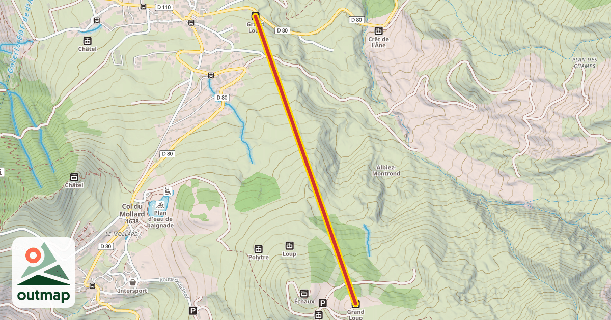 Map of Grand Loup
