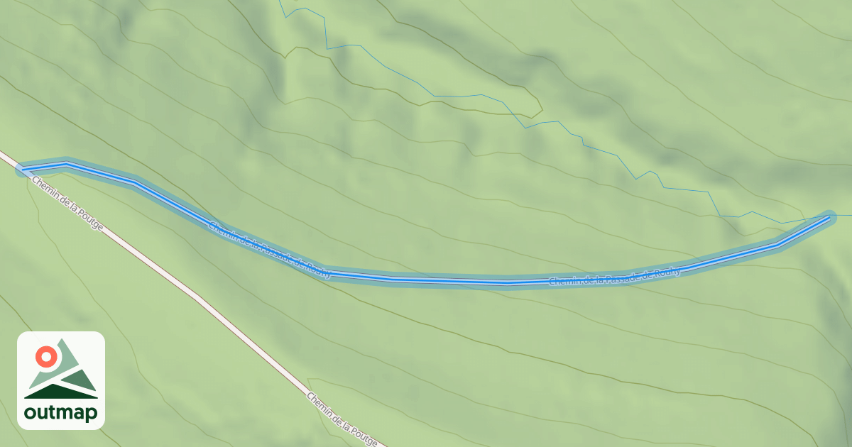 Map of Chemin de la Passade de Rouhy