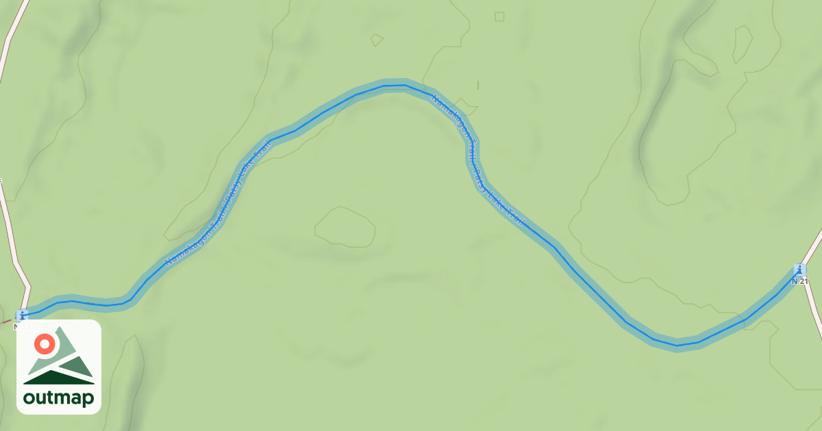 Map of Namakagon Trail / Patsy Lake Trail