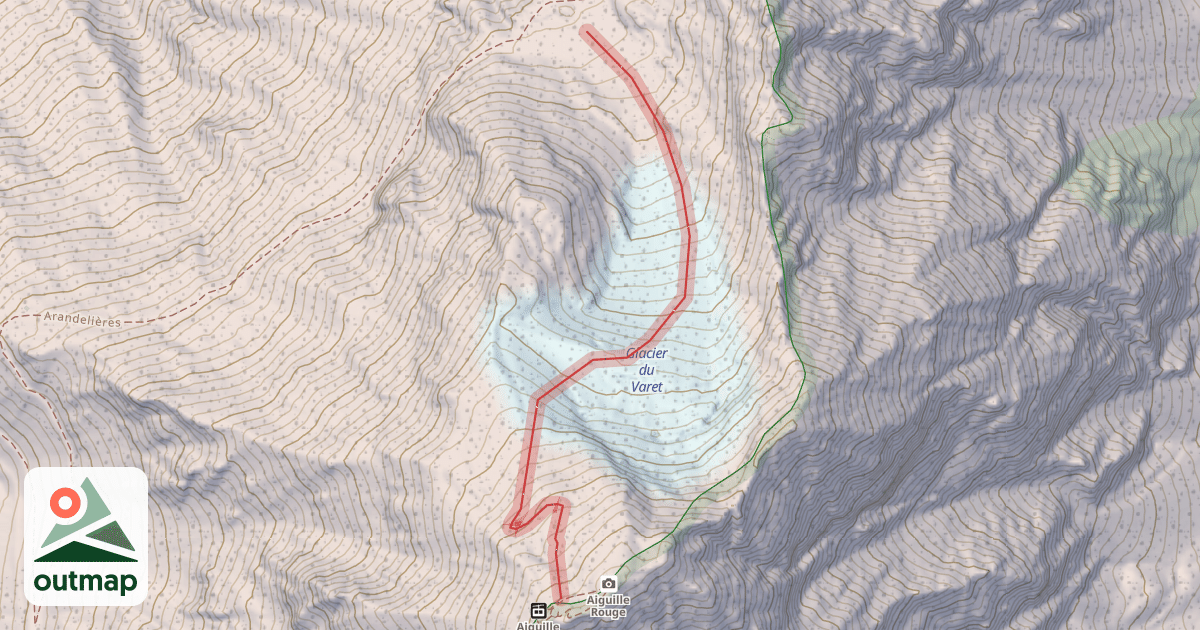 Map of Aiguille Rouge