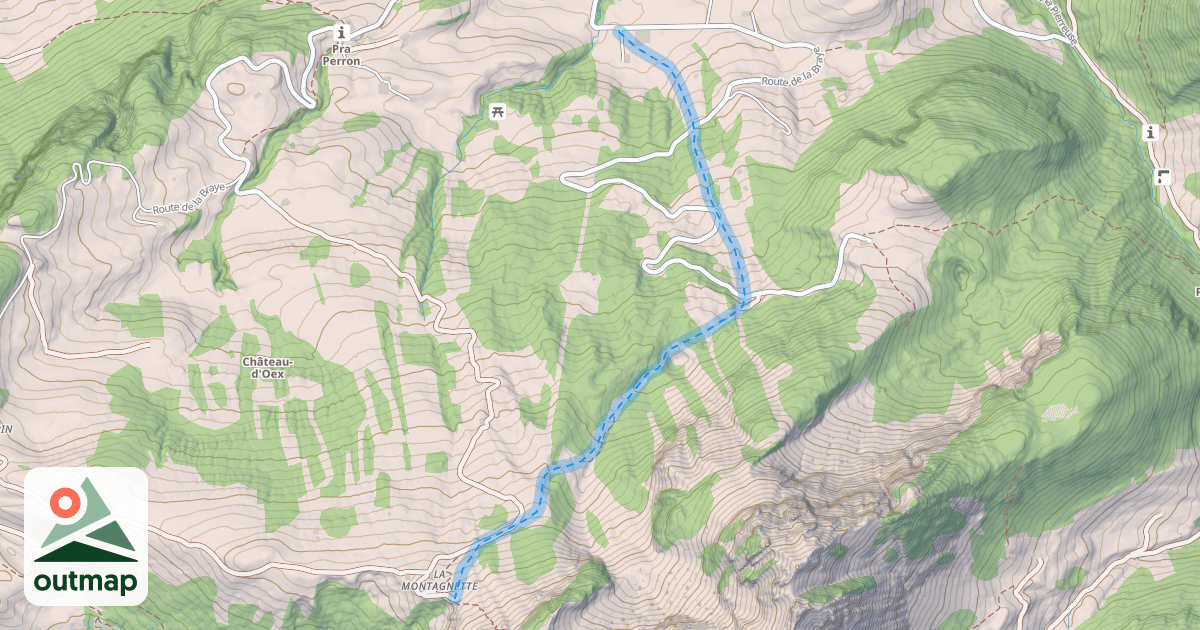 Map of (abandonné) piste 94