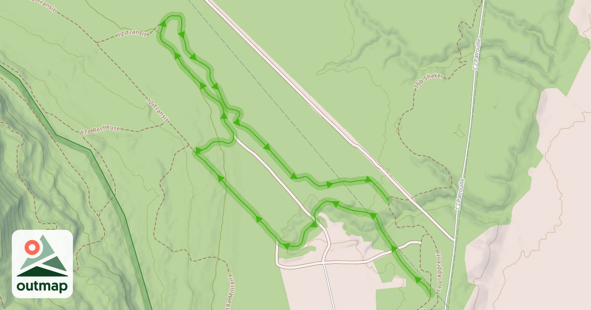 Map of 14 La Roulante