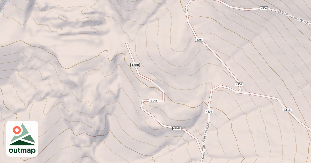 Map of DEADMAN SOUTH ATV SPUR B