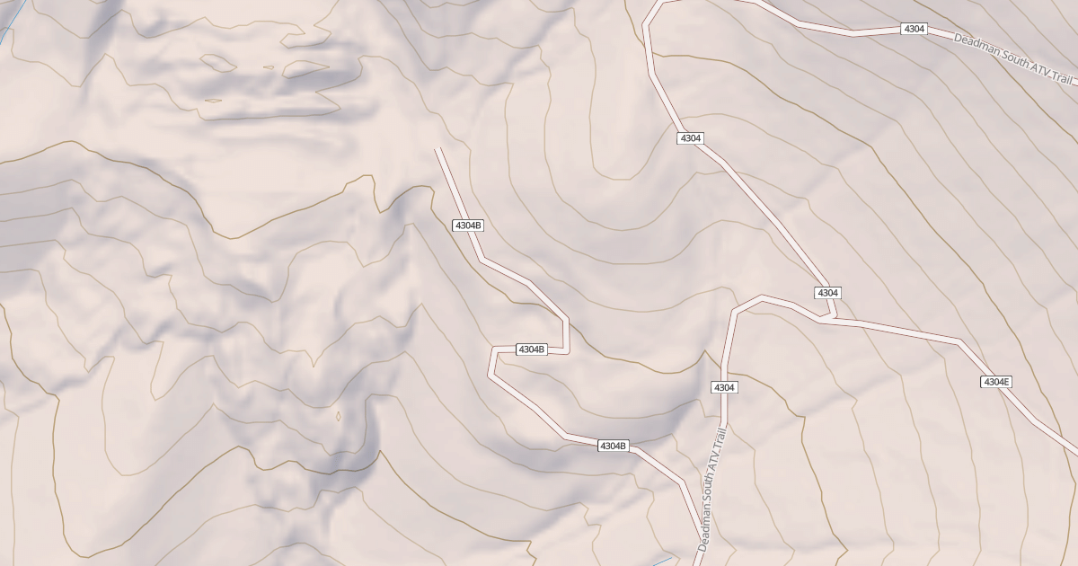 Map preview of DEADMAN SOUTH ATV SPUR B