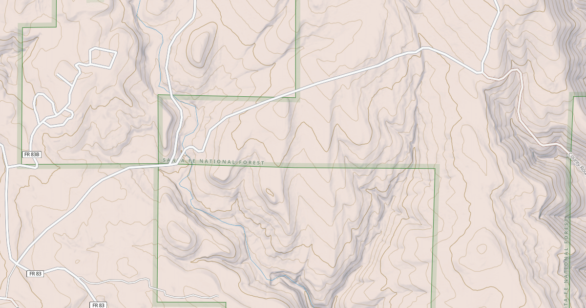 Map preview of USFS National Forest System Roads {F917733E-371A-4900-87BE-4246375097FD}