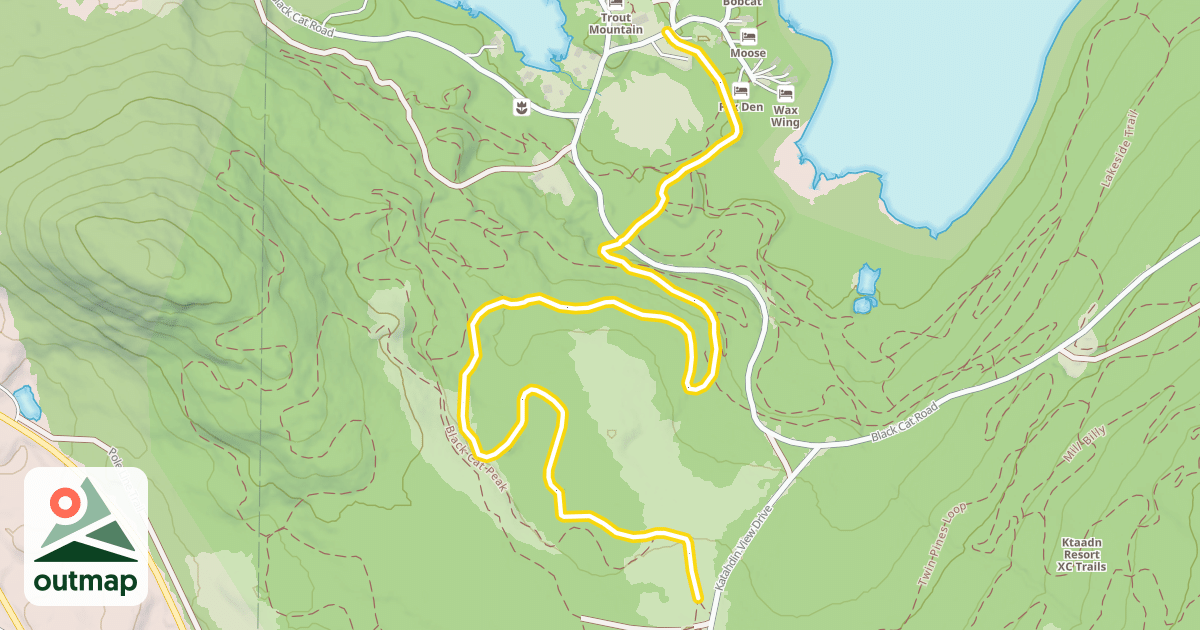 Map of Twin Pines Loop