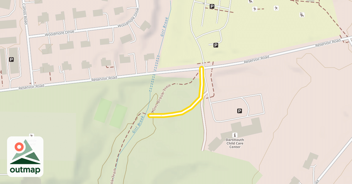 Map of Girl Brook Trail