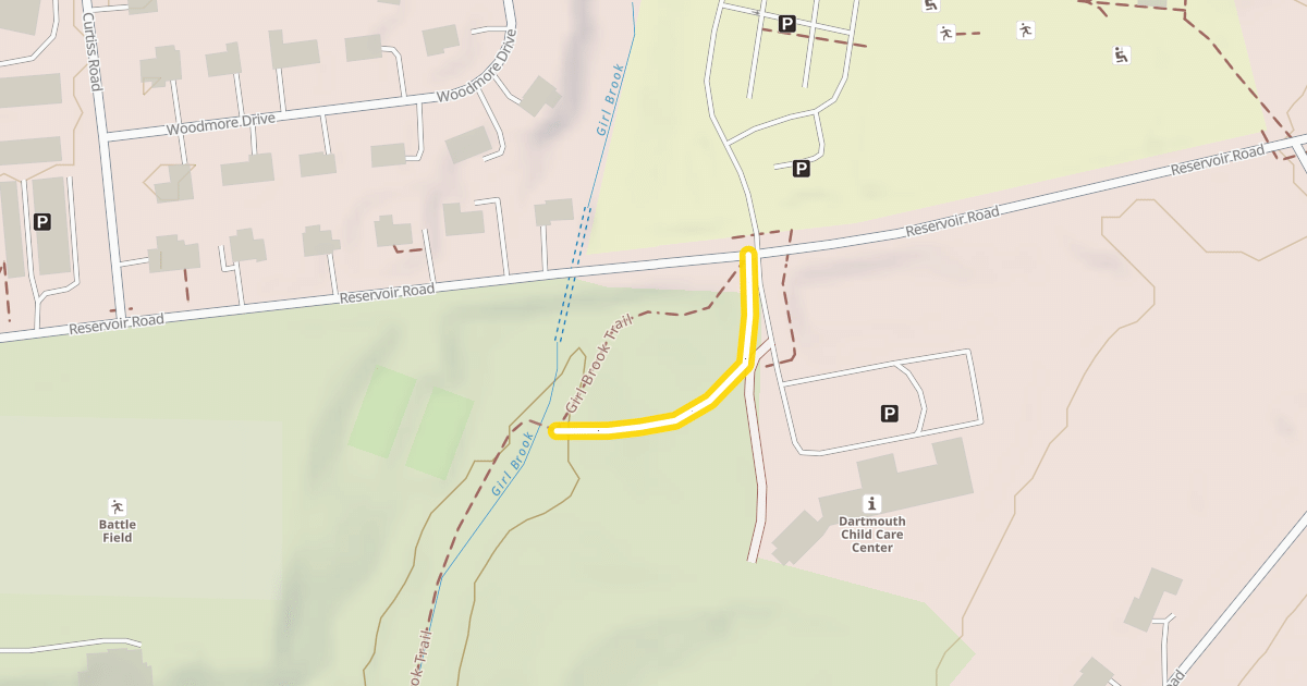 Map preview of Girl Brook Trail