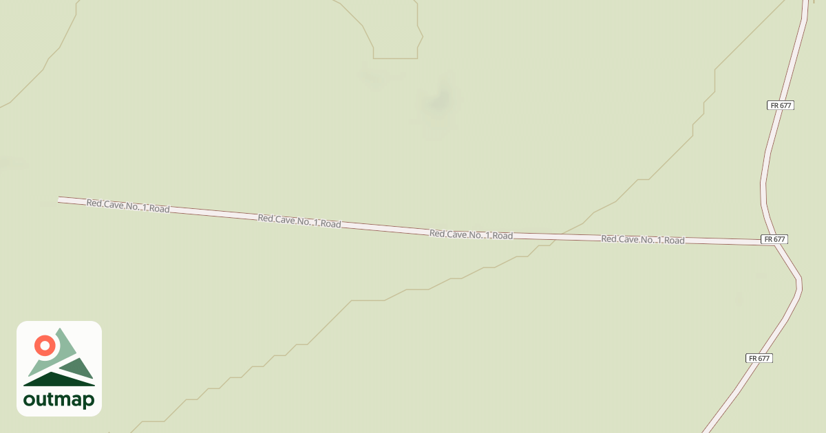 Map of RED CAVE NO. 1