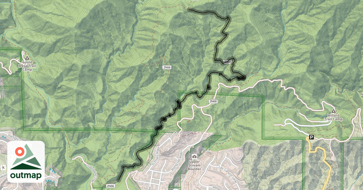 Map of El Prieto Trail