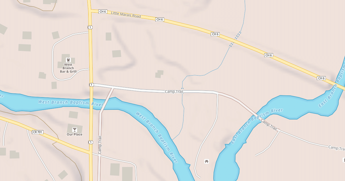 Map preview of Moose Run Trail
