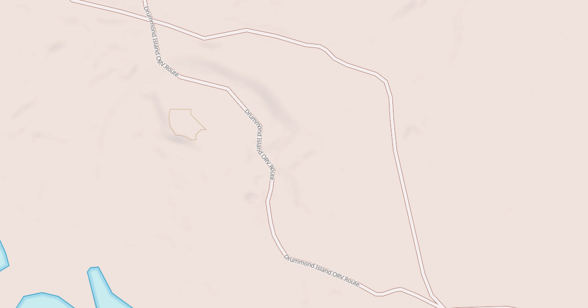 Map preview of Drummond Island Route