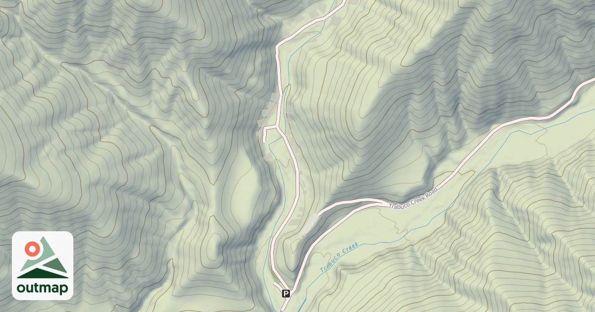 Map of HOLY JIM CANYON