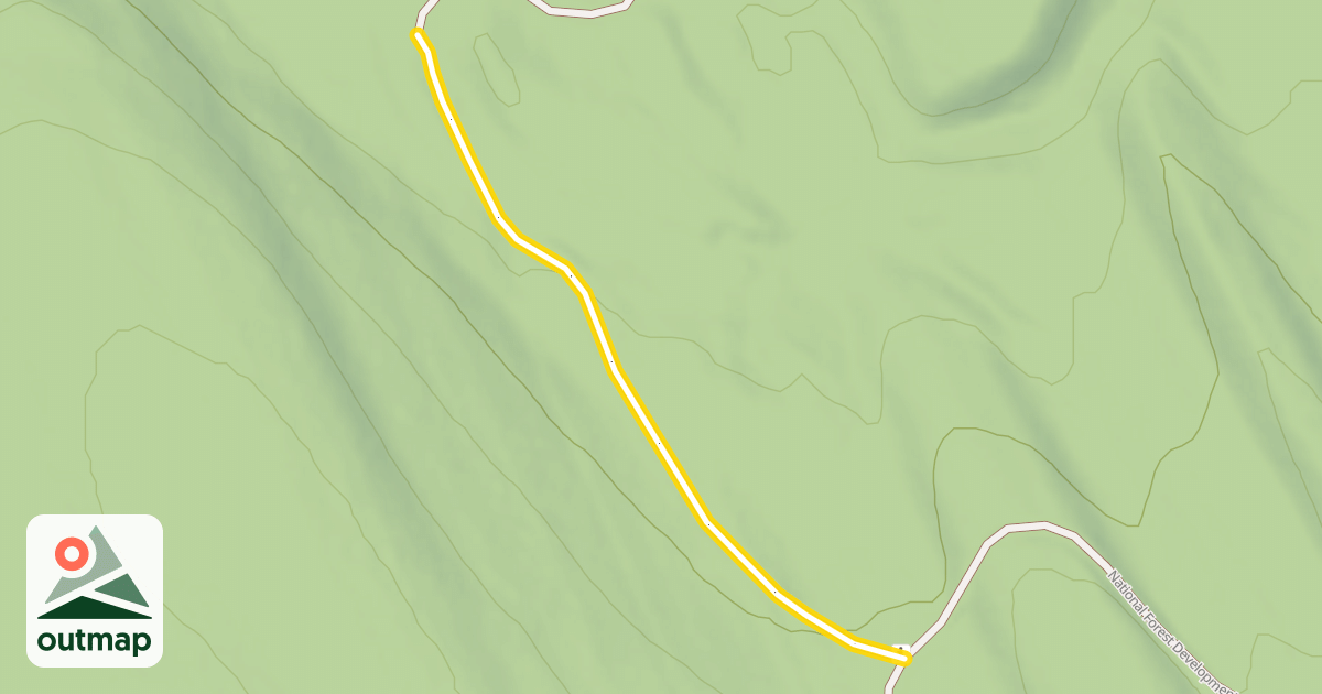 Map of National Forest Development Road 2916