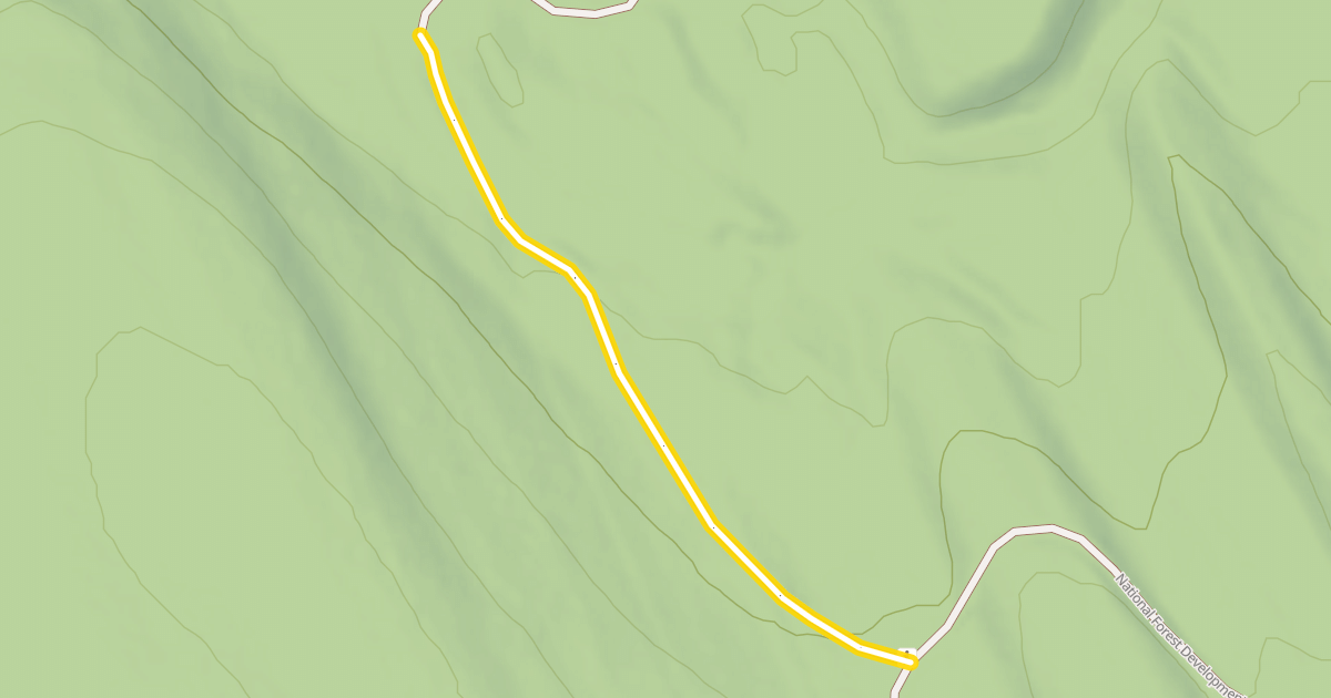 Map preview of National Forest Development Road 2916