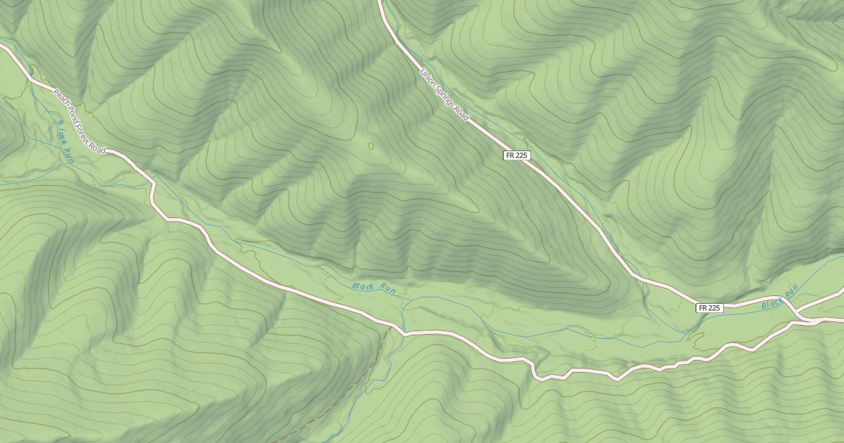 Map preview of PEACH POND