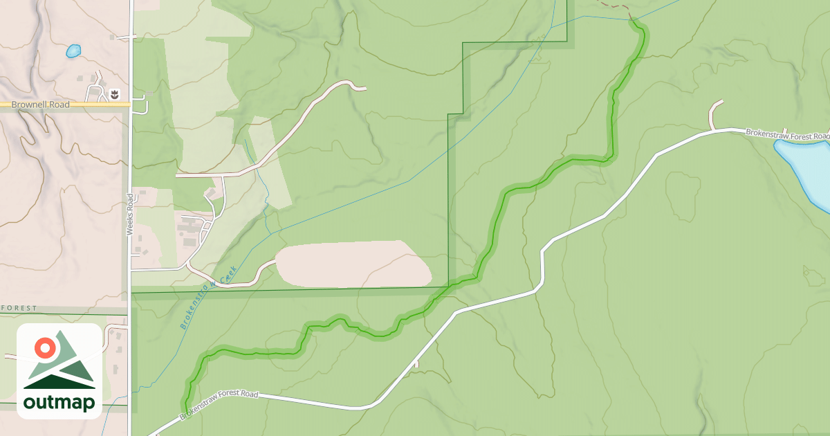 Map of Fred J. Cusimano Westside Overland Trail