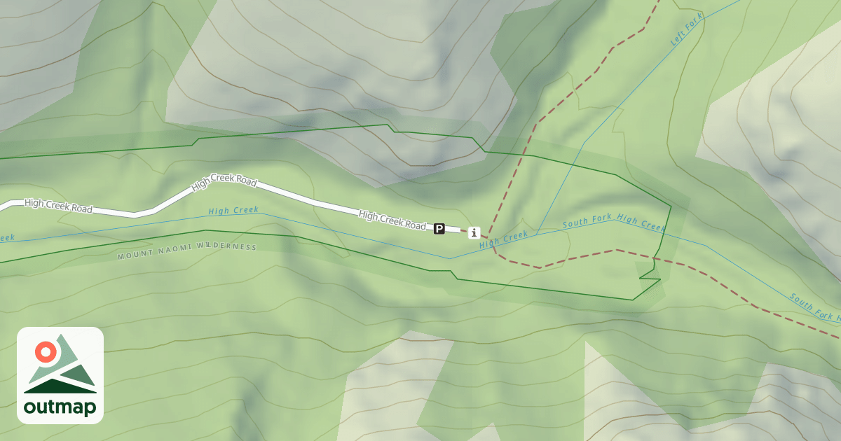 Map of HIGH CREEK T.H