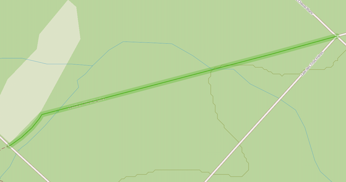 Map preview of Sentier d'Herbignies