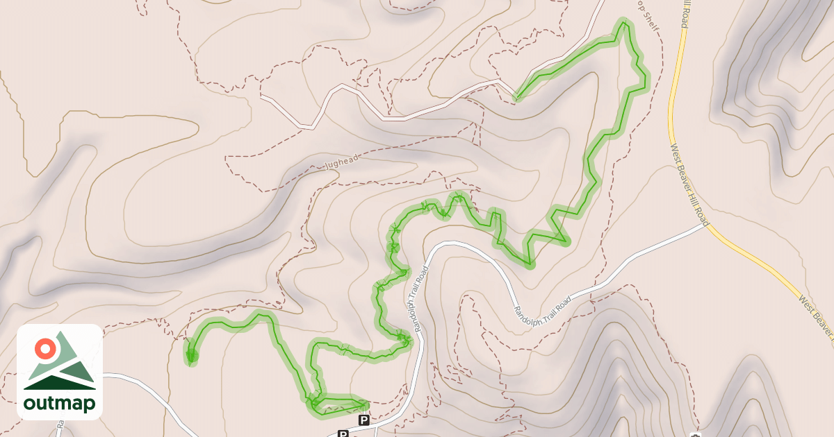 Map of Hollerback Trail