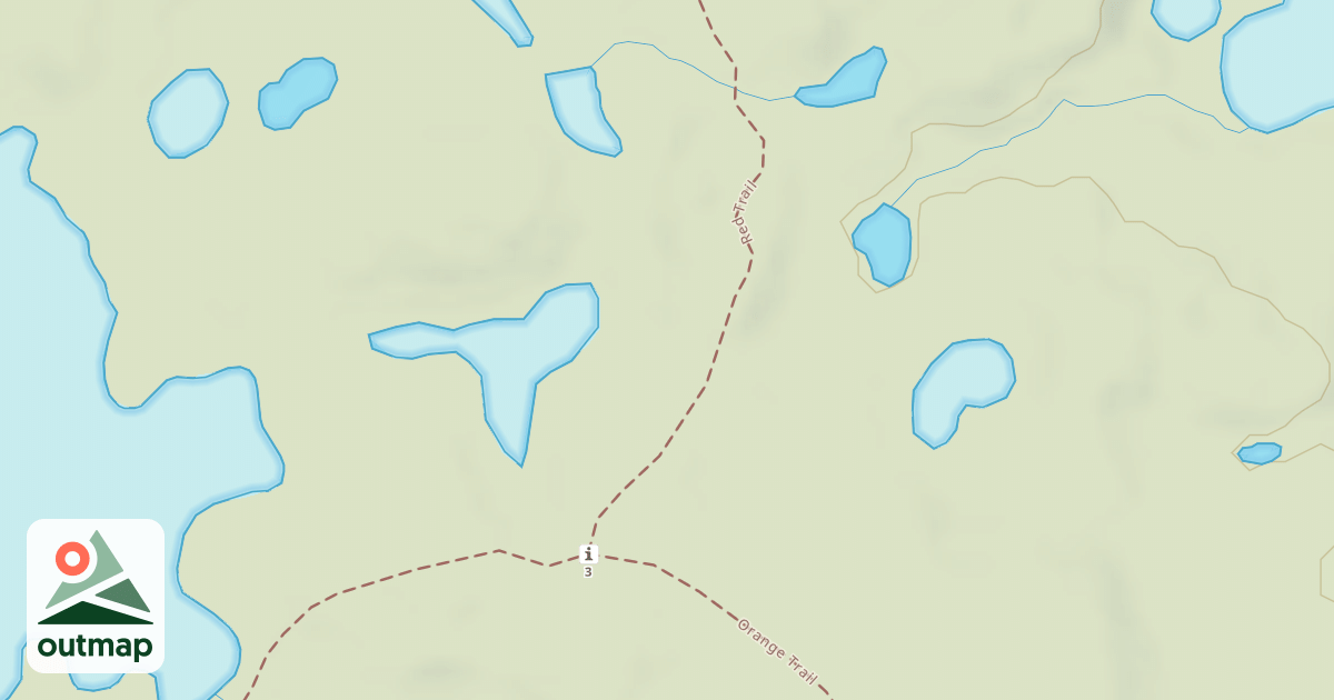 Map of Bald Mountain Rec. Area - Red Trail