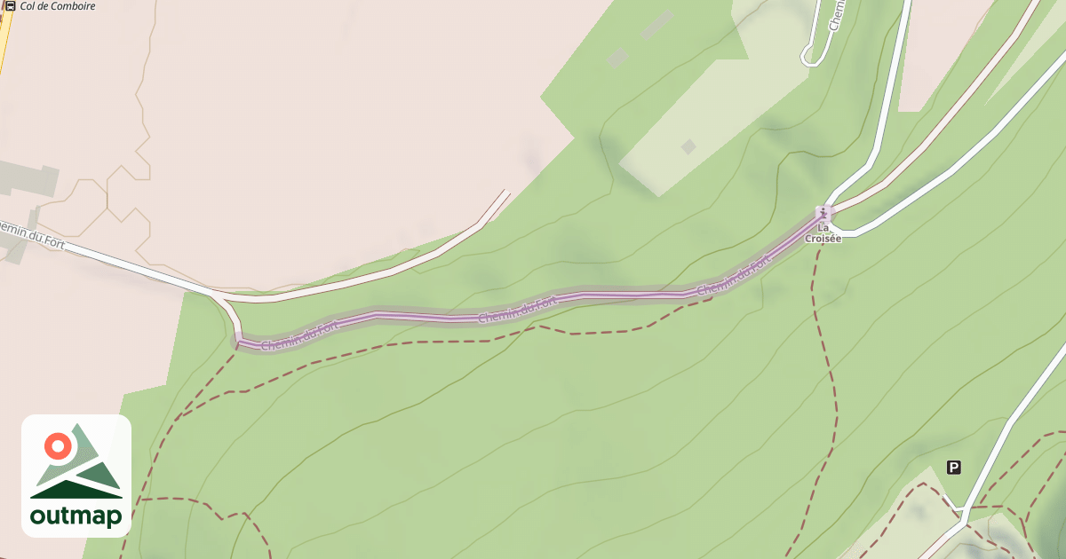 Map of Chemin du Fort
