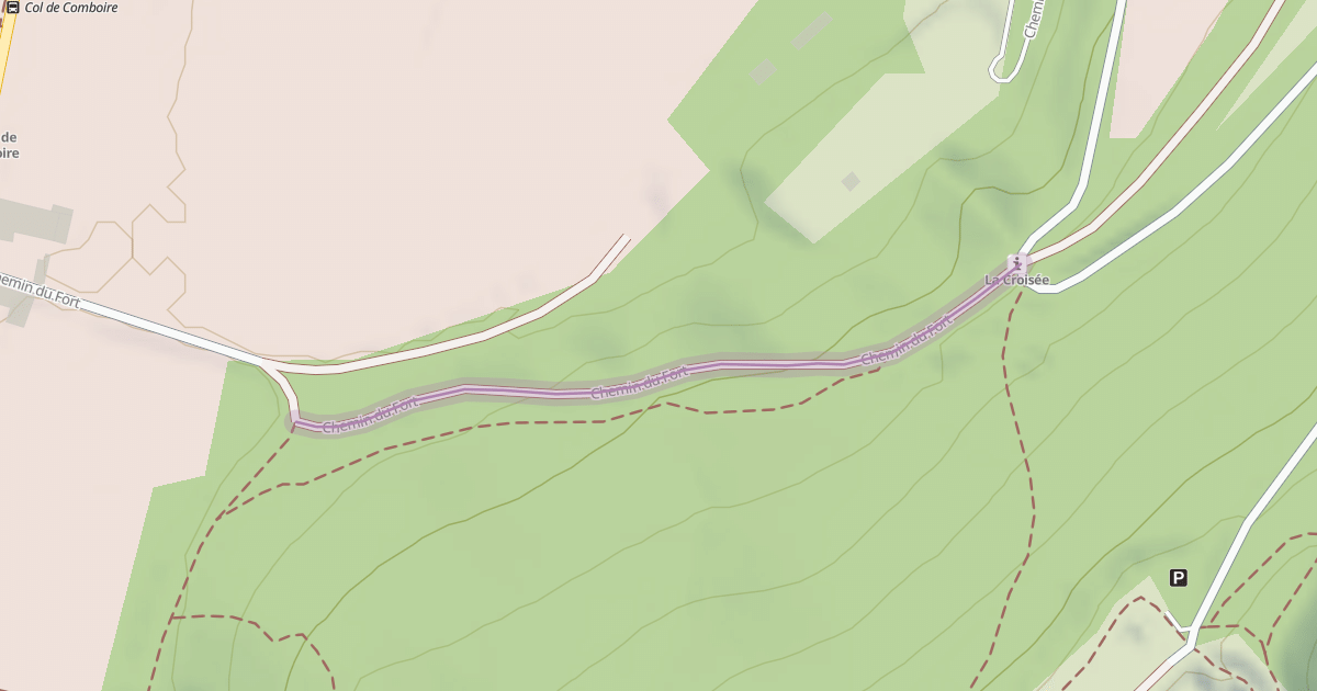 Map preview of Chemin du Fort