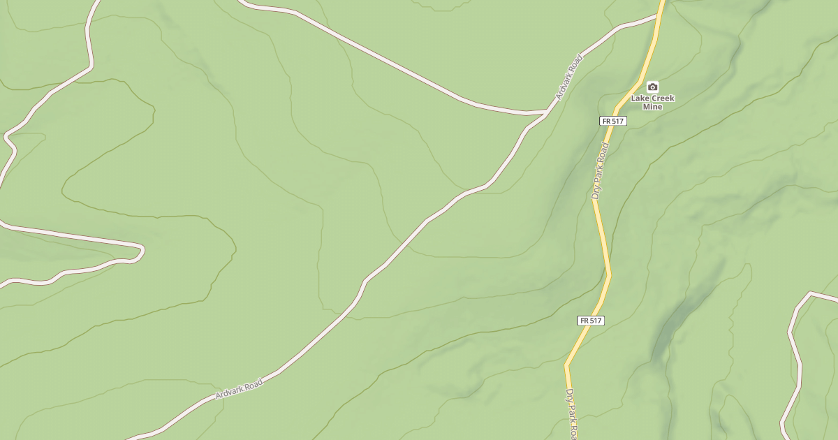 Map preview of ARDVARK ROAD