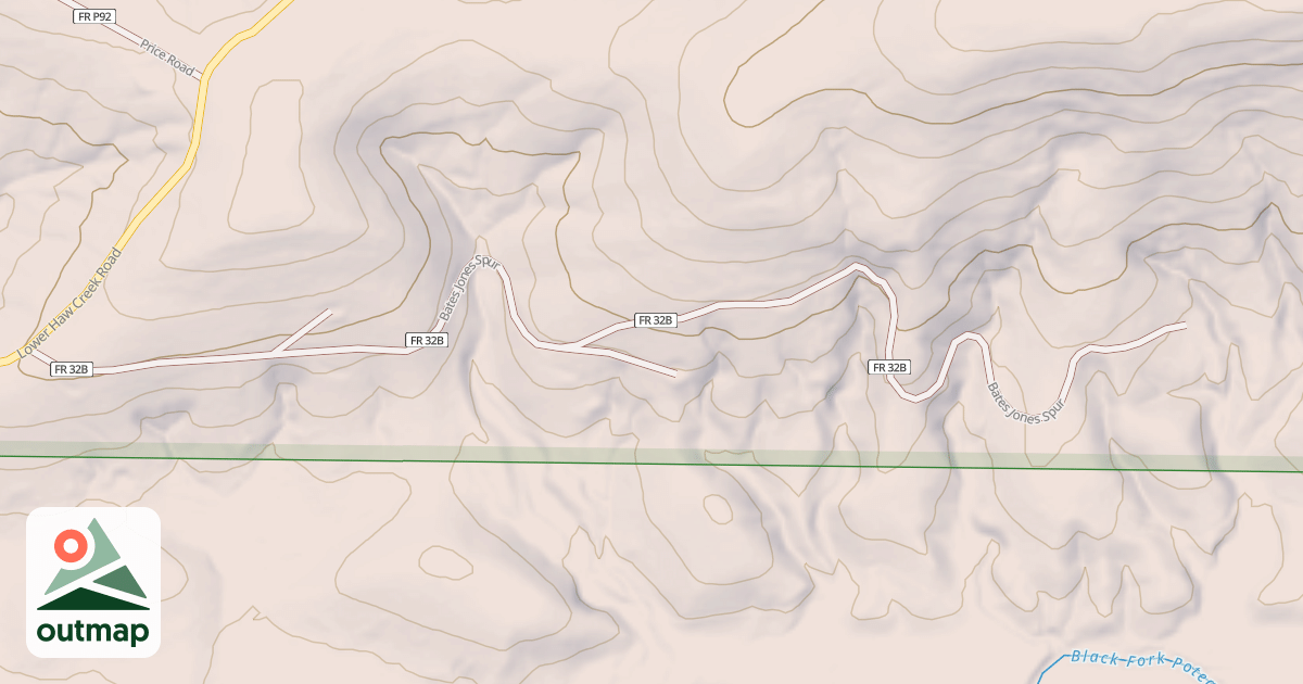 Map of BATES JONES SPUR