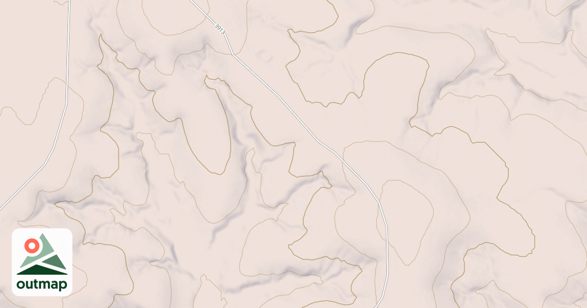 Map of BURNS MOUNTAIN SPUR A