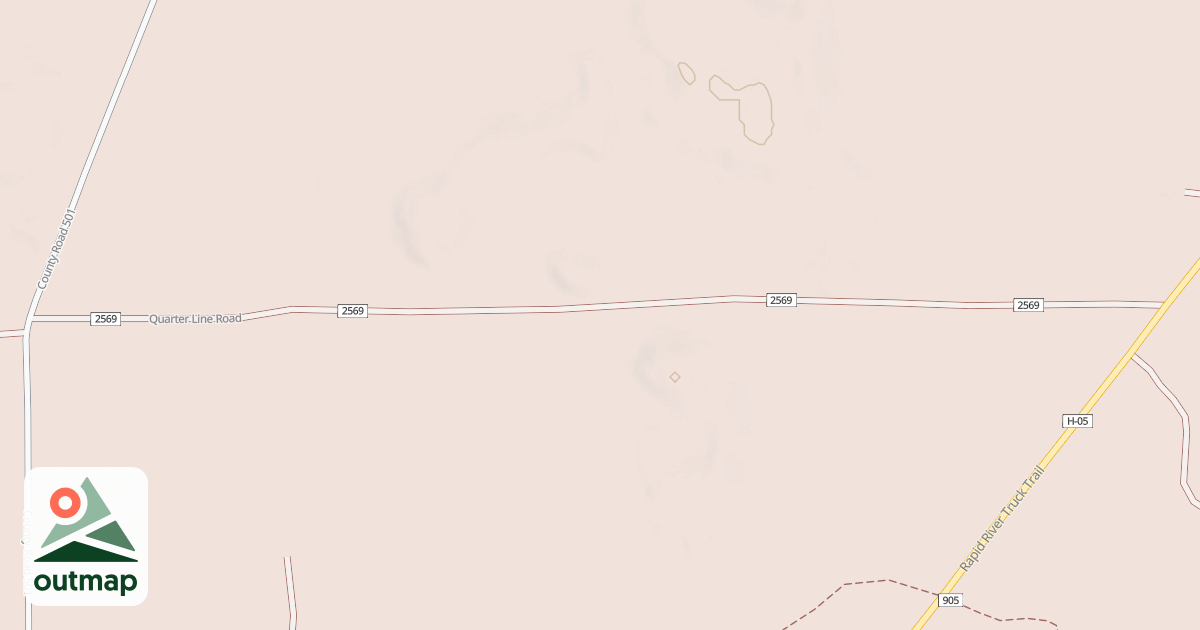 Map of QUARTER LINE