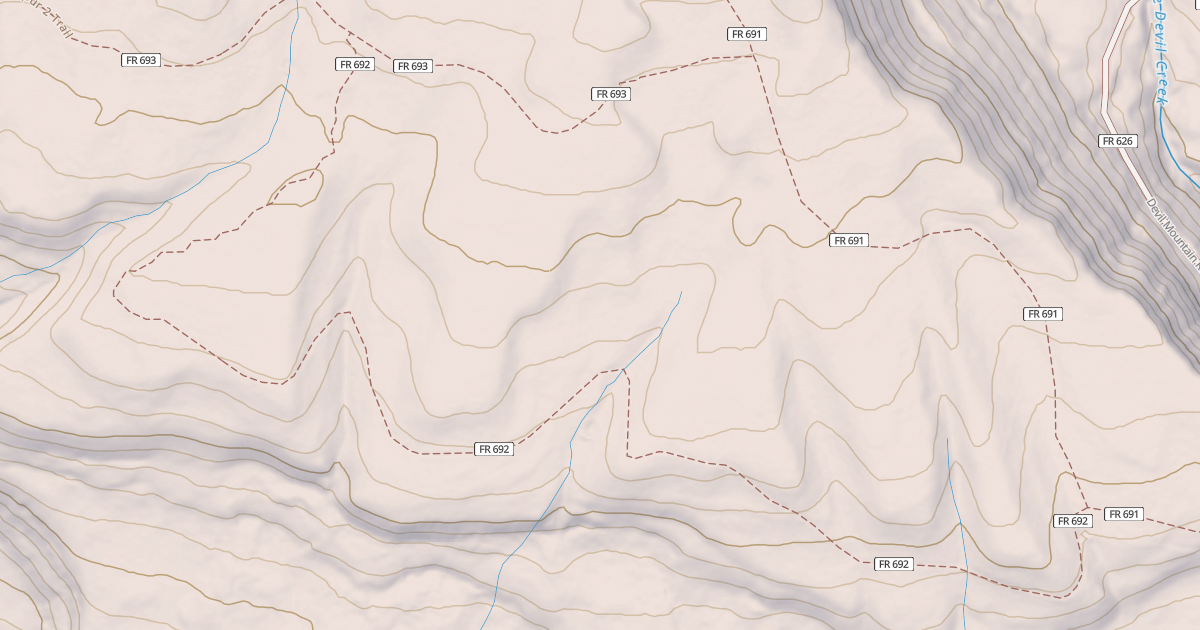 Map preview of MULE MTN. SPUR 1