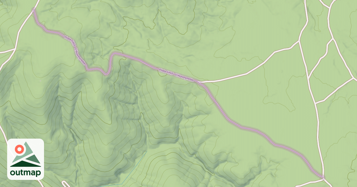 Map of Piste H97 - L'Auveyrette