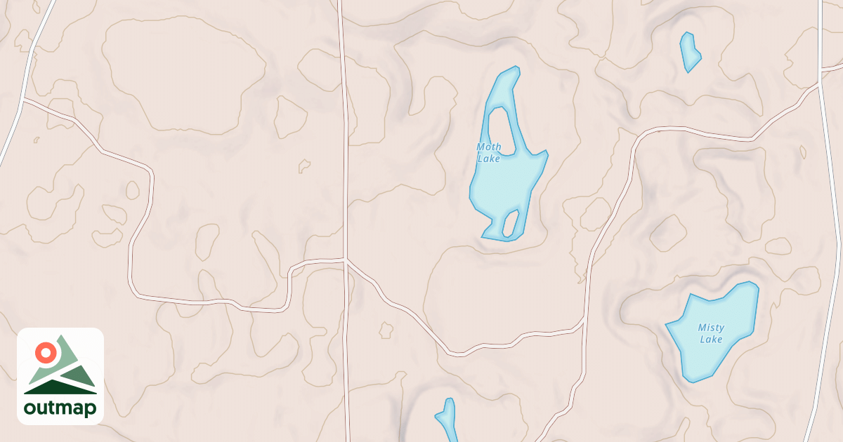 Map of MISTY LAKE