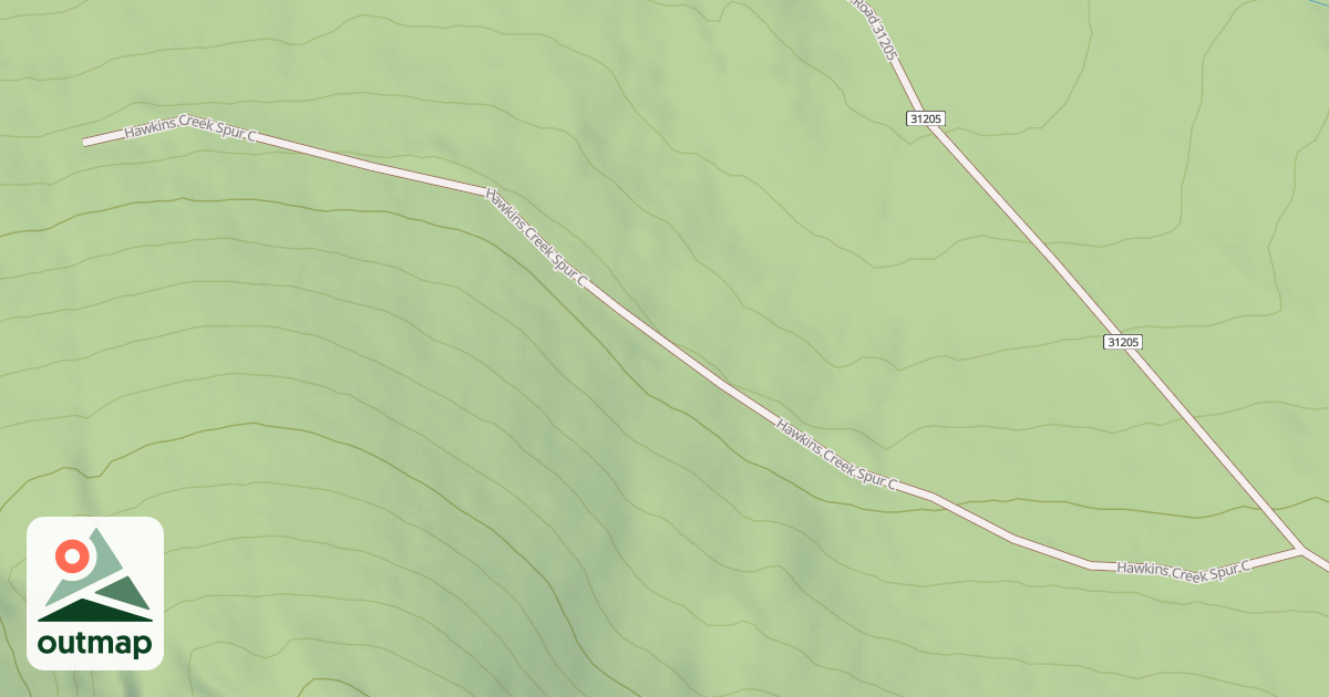 Map of HAWKINS CREEK SPUR C